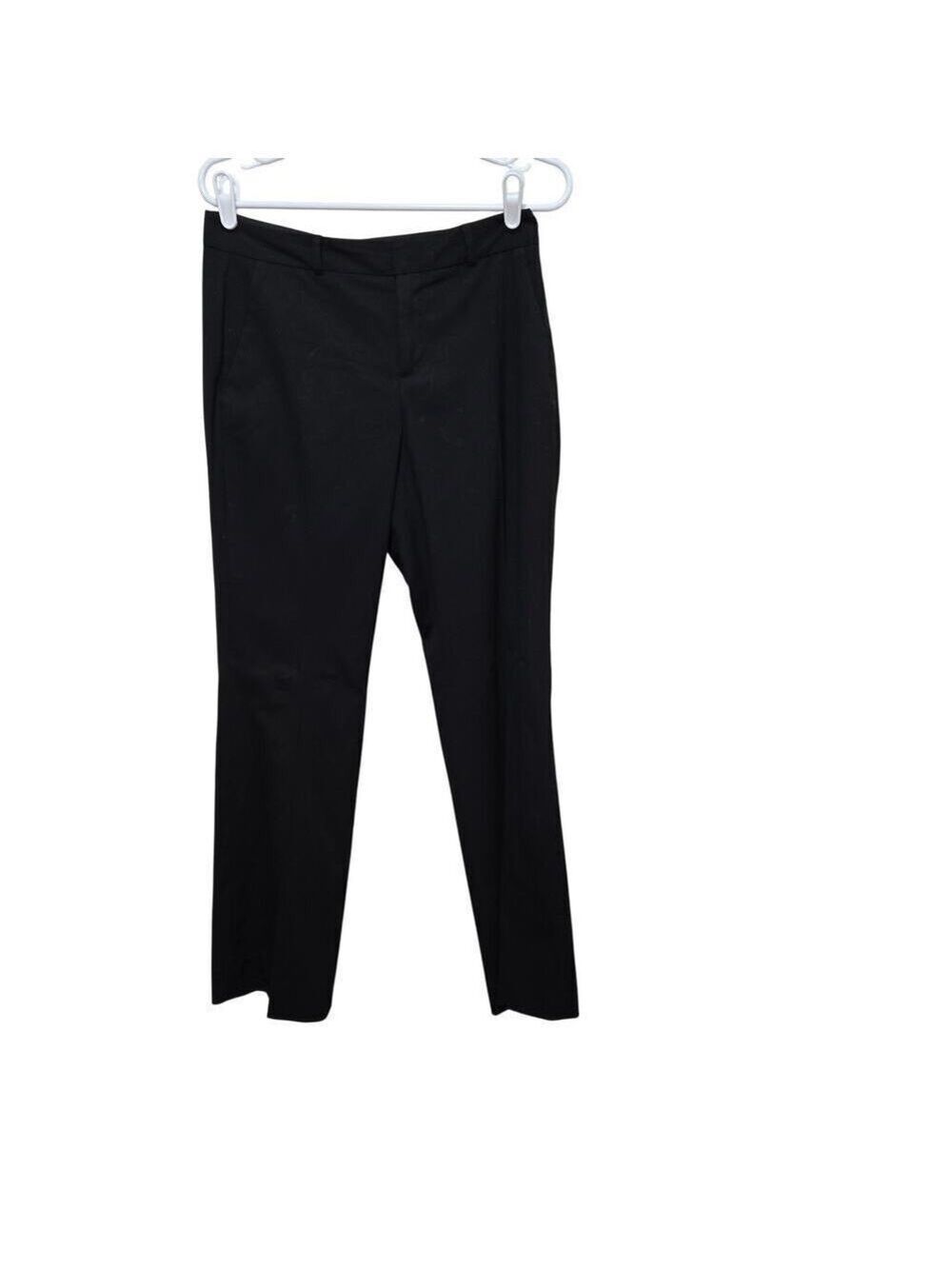 Banana Republic Jackson Fit Black Dress Pants 4P Petite Straight Leg